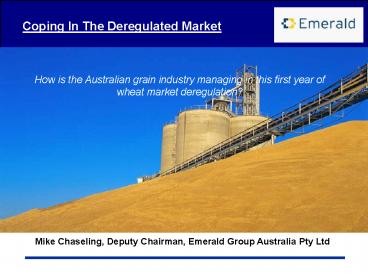 Mike Chaseling, Deputy Chairman, Emerald Group Australia Pty Ltd