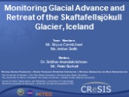 Monitoring Glacial Advance and Retreat of the Skaftafellsj