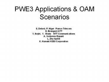 PWE3 Applications