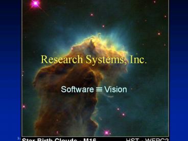 Research Systems, Inc'