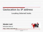 Geolocation by IP address