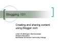 Blogging 101: PowerPoint PPT Presentation