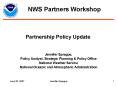 Partnership Policy Update PowerPoint PPT Presentation