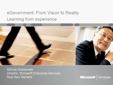 eGovernment: From Vision to Reality