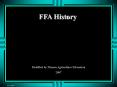 FFA Then and Now PowerPoint PPT Presentation