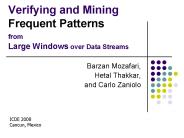 Verifying and Mining Frequent Patterns from Large Windows over Data Streams