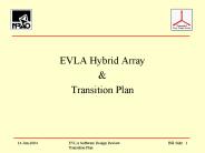 EVLA Software Design Review