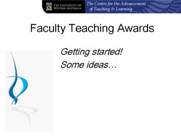 Faculty Teaching Awards