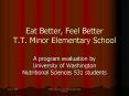 Eat Better, Feel Better T.T. Minor Elementary School PowerPoint PPT Presentation