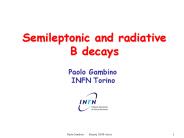 Semileptonic and radiative B decays
