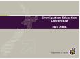 Immigration Education Conference May 2006 PowerPoint PPT Presentation
