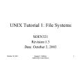 UNIX Tutorial 1: File Systems PowerPoint PPT Presentation