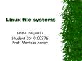 Linux file systems PowerPoint PPT Presentation