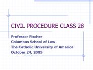 CIVIL PROCEDURE CLASS 28