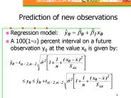 Prediction of new observations