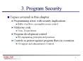 3. Program Security PowerPoint PPT Presentation