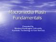 Macromedia Flash Fundamentals PowerPoint PPT Presentation