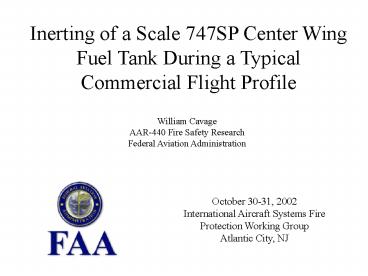 Ground Based Fuel Tank Inerting