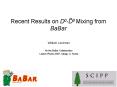 Recent Results on D0D0 Mixing from BaBar PowerPoint PPT Presentation