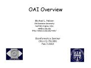 OAI Overview