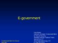 Egovernment PowerPoint PPT Presentation