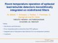 Room temperature operation of epitaxial leadtelluride detectors monolithically integrated on midinfr PowerPoint PPT Presentation