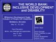 THE WORLD BANK: INCLUSIVE DEVELOPMENT and DISABILITY PowerPoint PPT Presentation