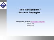 Time Management / Success Strategies