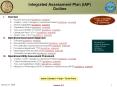Integrated Assessment Plan IAP Outline PowerPoint PPT Presentation