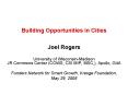 Building Opportunities in Cities PowerPoint PPT Presentation