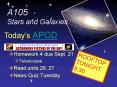 A105 Stars and Galaxies PowerPoint PPT Presentation