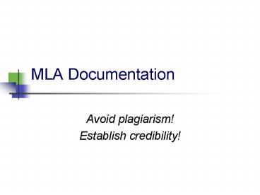 MLA Documentation