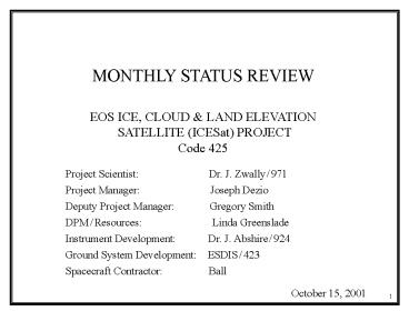 QUARTERLY IN POWER POINT