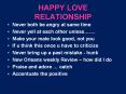 HAPPY LOVE RELATIONSHIP PowerPoint PPT Presentation