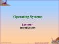 Operating Systems Lecture 1 Introduction PowerPoint PPT Presentation