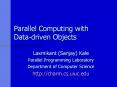 Parallel Computing with Datadriven Objects PowerPoint PPT Presentation