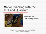 Motion Tracking with the RCX and Quickcam