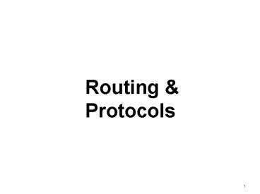 Routing presentation | free to download