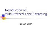 Introduction of MultiProtocol Label Switching