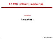 CS 501: Software Engineering
