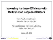 Increasing Hardware Efficiency with Multifunction Loop Accelerators