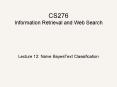CS276 Information Retrieval and Web Search PowerPoint PPT Presentation