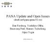 PANA Update and Open Issues (draft-ietf-pana-pana-02.txt) PowerPoint PPT Presentation