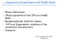 ne Appearance Experiment with NuMI Beam PowerPoint PPT Presentation