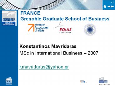 FRANCE Grenoble Graduate School of Business