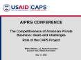 AIPRG CONFERENCE The Competitiveness of Armenian Private Business: Goals and Challenges Role of the PowerPoint PPT Presentation