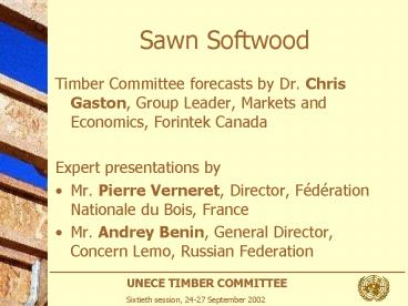 Sawn Softwood