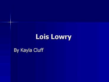 Lois Lowry