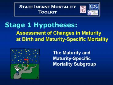 The Maturity and MaturitySpecific Mortality Subgroup