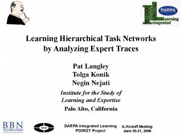 Learning Hierarchical Task Networks